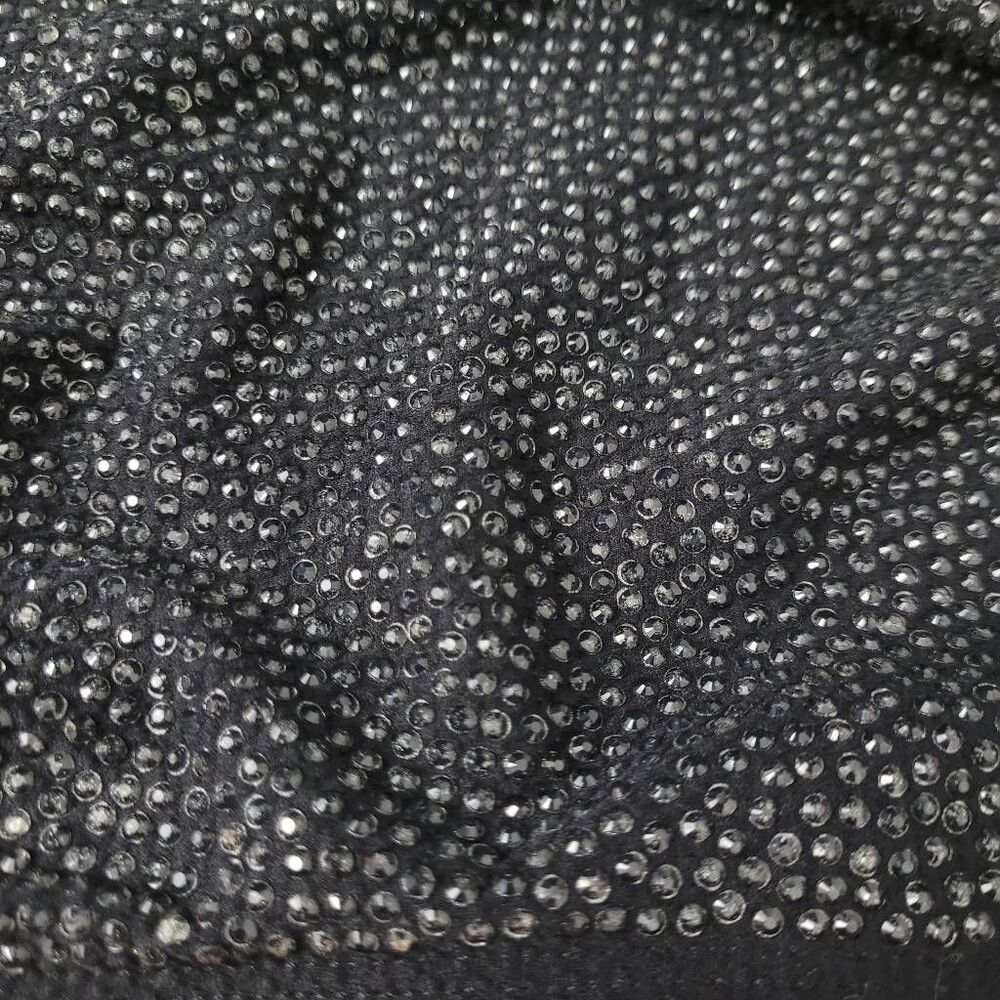 Ermanno Scervino Crystal Embellished Bikini Top Sz 32 XXS/XS Black Halter Design - Picture 3 of 7